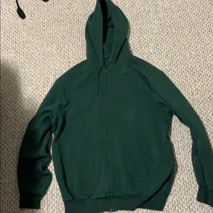 H&M Green Hoodie Large